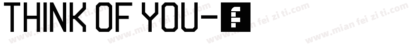 think of you字体转换